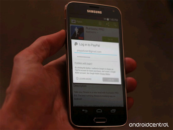 Google Play Store chấp nhận thanh toán bằng Paypal