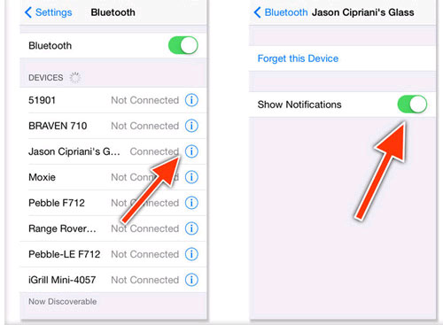 Google Glass Cách giúp Google Glass thấy được tin nhắn trên iPhone