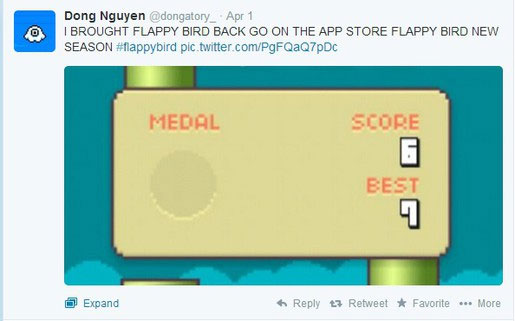 Mạo danh Nguyễn Hà Đông đưa Flappy Bird trở lại