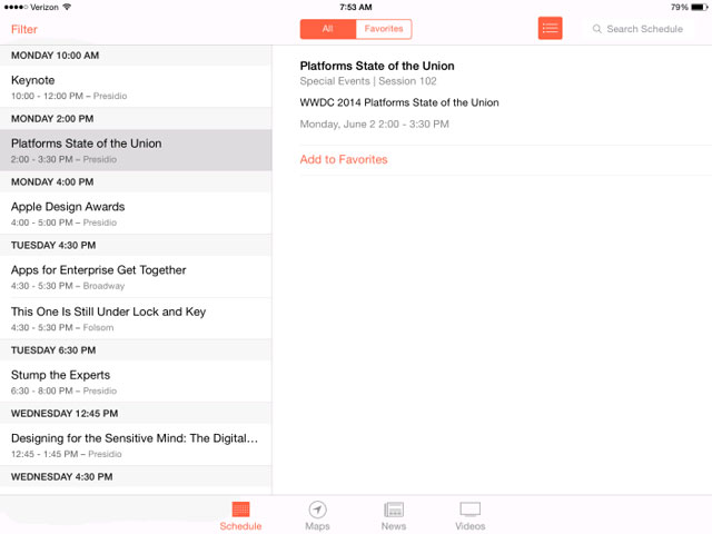 Lịch trình WWDC 2014 Apple công bố lịch trình WWDC 2014