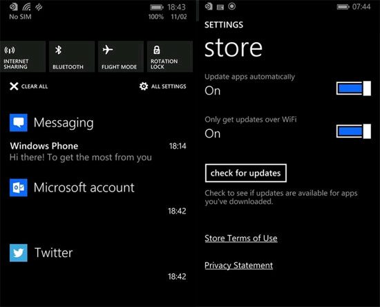 Ý nghĩa biểu tượng trạng thái trên Windows Phone 8.1