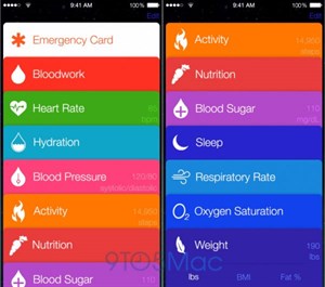 Xuất hiện video mô phỏng về ứng dụng HealthBook trên iOS 8