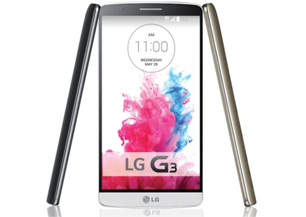 Máy cho thấy có thiết kế lớn nhưng màn hình phủ kín gần hết mặt trước LG G3 lộ ảnh chính thức sát giờ ra mắt