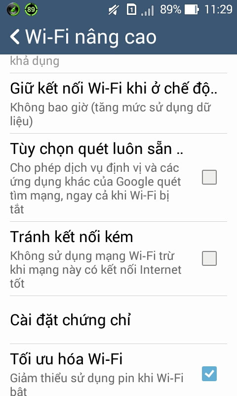 Bí quyết tiết kiệm pin cho điện thoại ASUS Zenfone 4