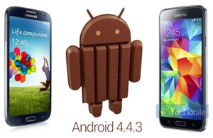 Samsung bắt đầu thử nghiệm Android 4.4.3 trên Galaxy S5 và S4