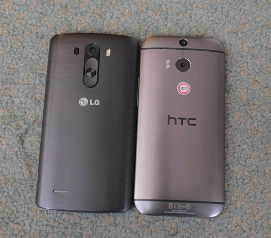 LG G3 vỏ nhựa LG G3 đọ dáng cùng One M8, Galaxy S5 và Xperia Z2