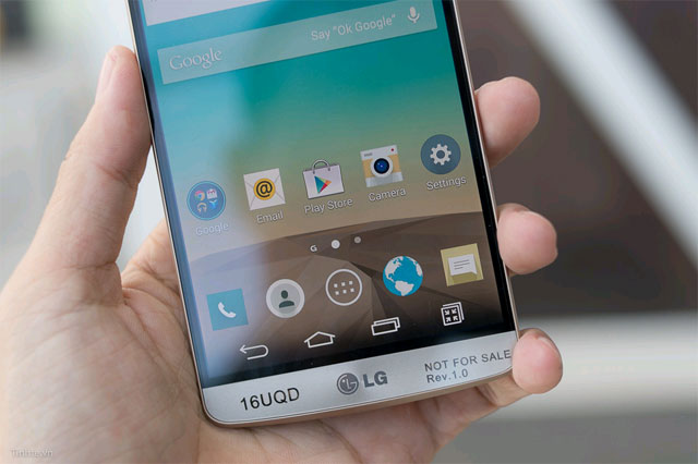 Phong cách giao diện của LG G3 LG G3 trình làng với màn hình QHD siêu nét viền mỏng