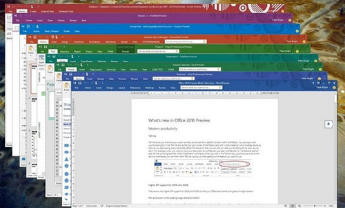 Khám phá “nội thất” Office 2016 Preview Khám phá “nội thất” Office 2016 Preview