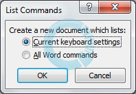 Tự in phím tắt Word trong Office 2007