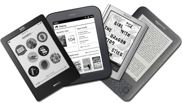 So tài thiết bị đọc sách Kobo, Nook mới và Kindle