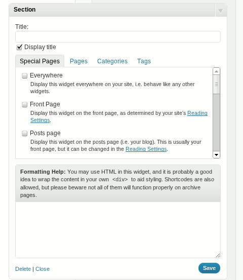 Thêm Widget động vào blog WordPress không cần dùng code