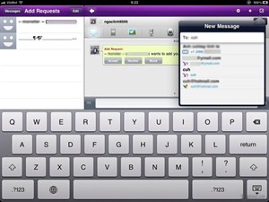 Yahoo Messenger cho iPad đã sẵn có trong bộ lưu trữ Apple Store của iTunes