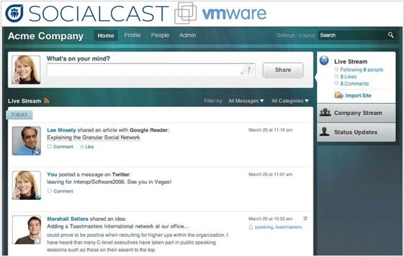 VMware chính thức mua lại Socialcast