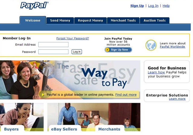 PayPal của Ebay sẽ ngừng dịch vụ trên trang Alibaba
