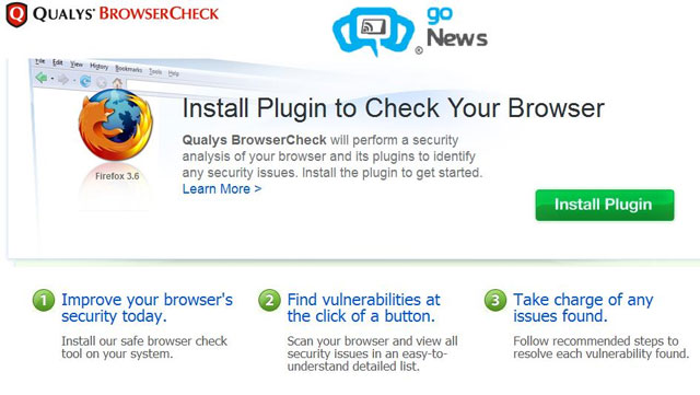 Kiểm tra độ an toàn của trình duyệt với BrowserCheck by Qualys