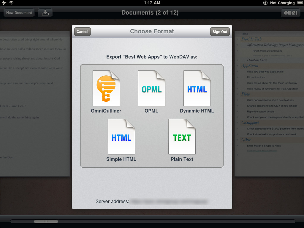 Tích hợp DropBox với Pages, Keynote, Numbers trên iPad và iPhone