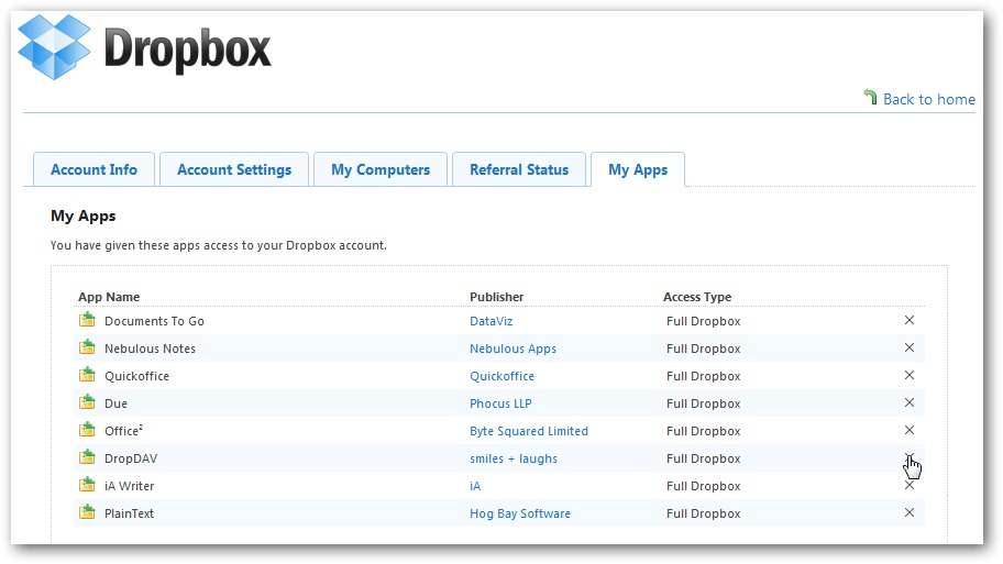 Tích hợp DropBox với Pages, Keynote, Numbers trên iPad và iPhone