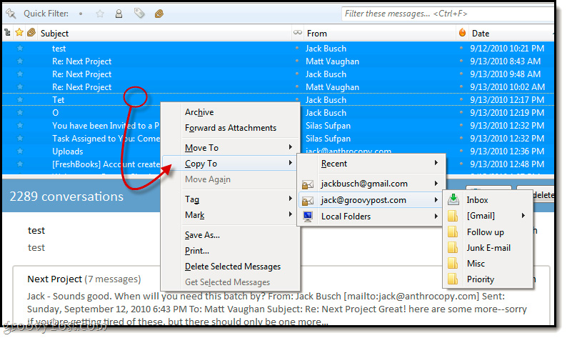 Nhập email từ Gmail tới Google App bằng Outlook,Thunderbird
