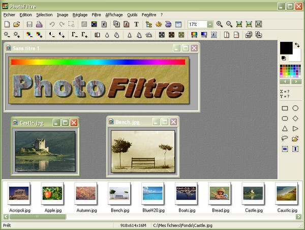 PhotoFiltre software