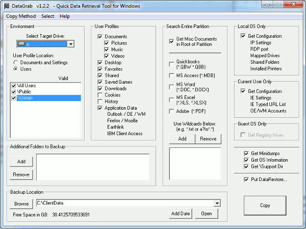3 cách Backup Profile trong Windows 7