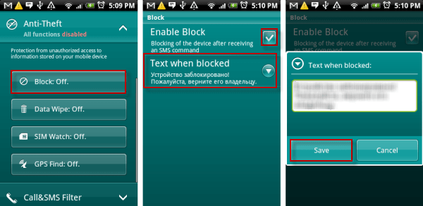 Bảo mật di động với Kaspersky Mobile Security 9