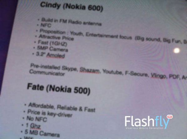 Nokia lộ cấu hình bốn smartphone 1GHz