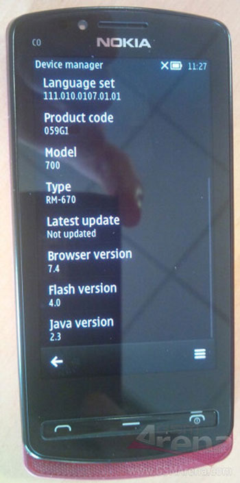 Nokia 700 sẽ chạy Symbian Bella