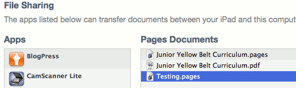 Truyền tài liệu không dây từ thiết bị iOS tới Mac