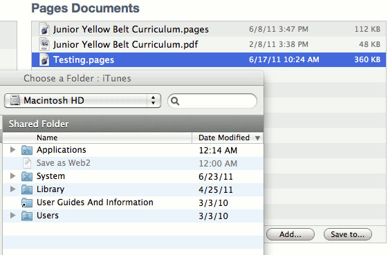 Truyền tài liệu không dây từ thiết bị iOS tới Mac