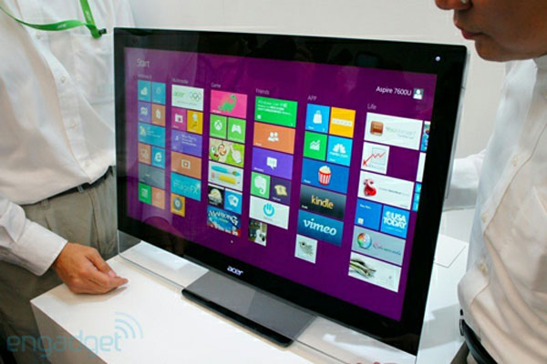 Máy tính all-in-one của Acer hỗ trợ 64 điểm cảm ứng