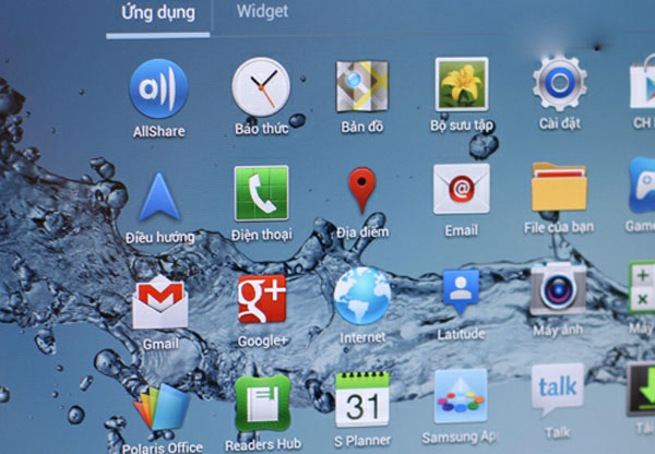 Galaxy Tab 2 màn hình 10,1 inch tại VN