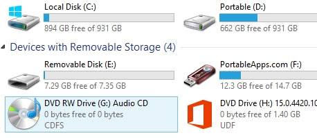 Hướng dẫn ghi CD Audio trong Windows 8