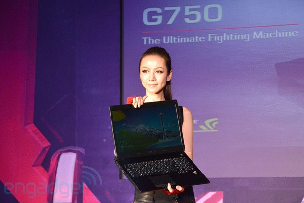 ROG G750 Asus Rog công bố laptop chơi game G750 với card đồ họa GeForce GTX 700M