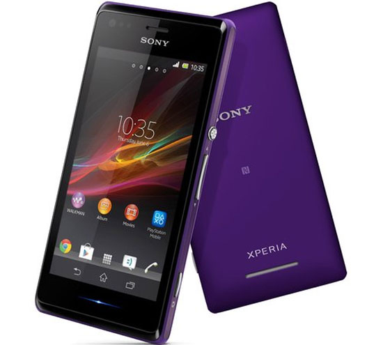 Xperia M màu tím Sony ra smartphone Xperia M tầm trung, hỗ trợ 2 SIM