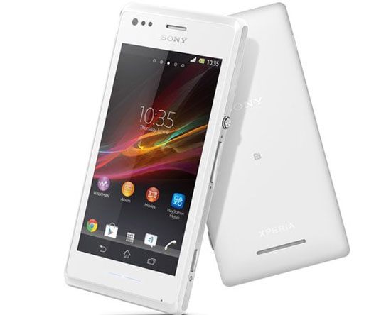 Xperia M màu trắng Sony ra smartphone Xperia M tầm trung, hỗ trợ 2 SIM