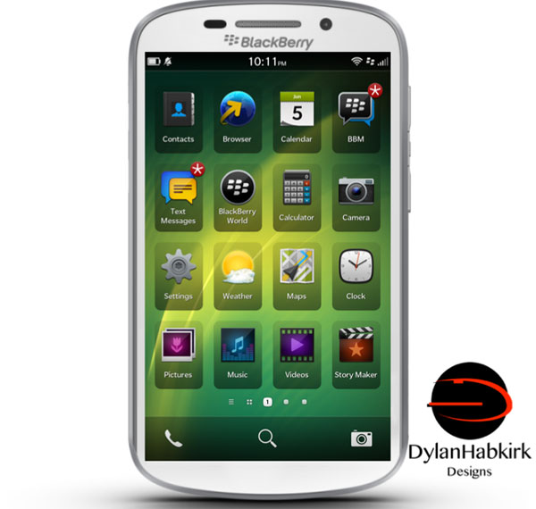 Rò rỉ hình ảnh phablet BlackBerry A10 với màn hình khủng