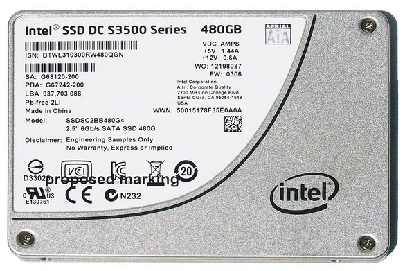 Ổ cứng thể rắn DC S3500 series Intel giới thiệu SSD DC S3500 series với giá chỉ hơn 1 USD/GB