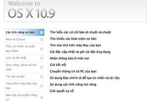 OS X 10.9 đã hỗ trợ giao diện tiếng Việt