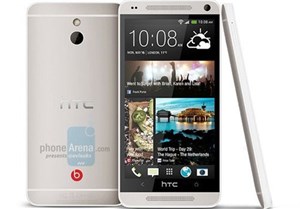 HTC One Mini màu bạc xuất hiện