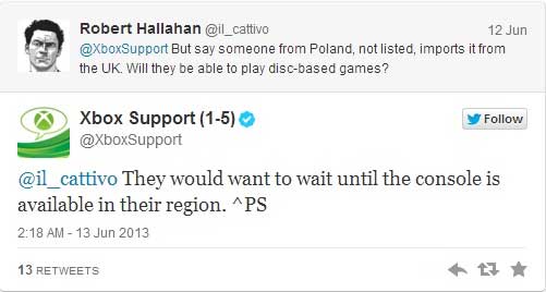 Xbox One bị khóa ở những nơi chưa được phát hành chính thức