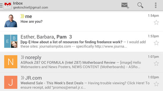 Tính năng tự động đặt ảnh đại diện. Cách bỏ ảnh đại diện của người gửi trong Gmail cho Android