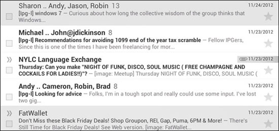Hộp thư đến trong Gmail của bạn sẽ không còn hiển thị ảnh đại diện cạnh tên người gửi. Cách bỏ ảnh đại diện của người gửi trong Gmail cho Android