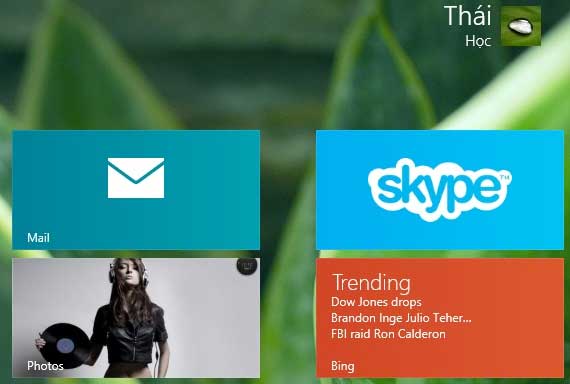 Hướng dẫn Pin tài khoản Email vào Start Screen trong Windows 8