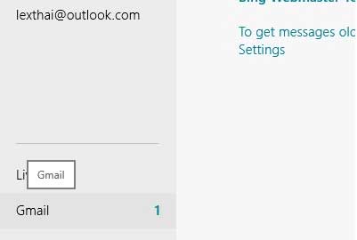 Hướng dẫn Pin tài khoản Email vào Start Screen trong Windows 8
