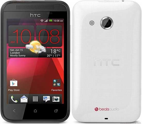 HTC Desire 200 màu đen và trắng HTC Desire 200 trình làng với giá hơn 3 triệu đồng
