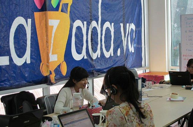 Văn phòng làm việc của Lazada.vn.  Lazada được rót thêm 100 triệu đô la Mỹ