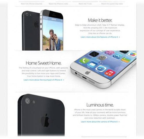 iPhone 6 Concept trên nền tảng iOS 7 mới
