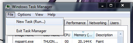 Khắc phục lỗi biểu tượng dưới khay hệ thống trên Windows 7