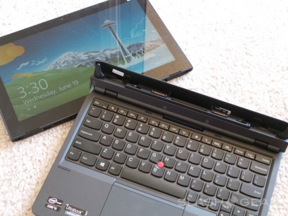 Ultrabook Lenovo biến đổi thành máy tính bảng