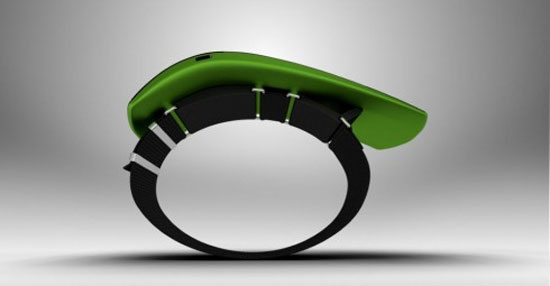 Phím nguồn được đặt bên trái sản phẩm. Bản thiết kế đồng hồ thông minh chạy Windows Phone 8 cực ấn tượng